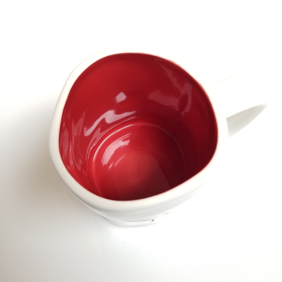 Rae Dunn XOXO Ceramic Mug with Red Interior - Picture 2 of 3